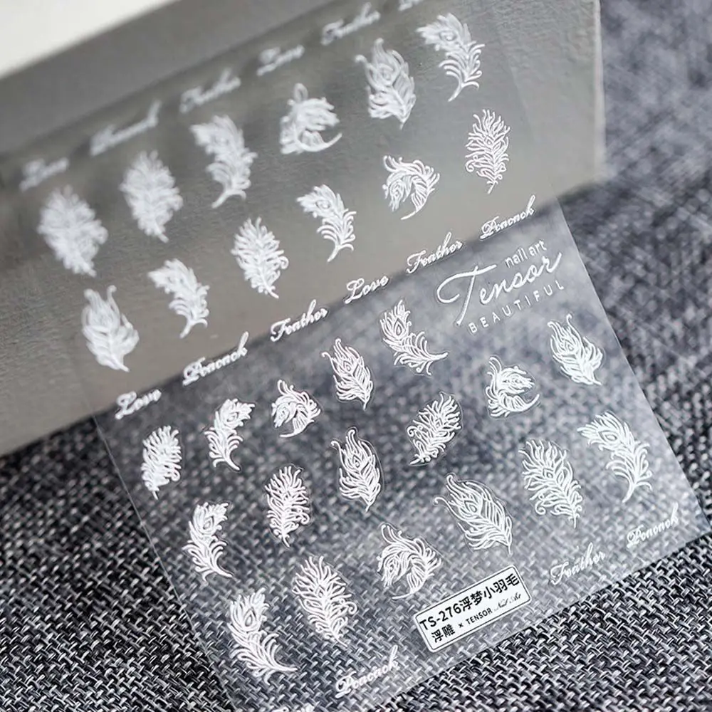 Water Decal Summer Self Adhesive Embosse Design Nail Foils Feather Nail Decals Nail Art Decoration 5D Engraved Nail Sticker 
Water Decal Summer Self Adhesive Embosse Design Nail Foils Feather Nail Decals Nail Art Decoration 5D Engraved Nail Sticker