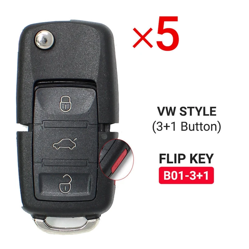 5Pcs/Lot KEYDIY B01-3+1 B-Series 4 Button KD Remote Car Key Car Remote Key For KD900 KD900+ URG200 KD-X2 Mini KD VW Style
5Pcs/Lot KEYDIY B01-3+1 B-Series 4 Button KD Remote Car Key Car Remote Key For KD900 KD900+ URG200 KD-X2 Mini KD VW Style