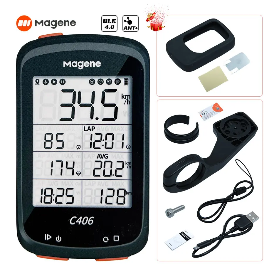 Велосипедный компьютер Magene C406, водонепроницаемый Gps, беспроводной, умный, для горных дорог, велосипедный стоп-сигнал
Велосипедный компьютер Magene C406, водонепроницаемый Gps, беспроводной, умный, для горных дорог, велосипедный стоп-сигнал