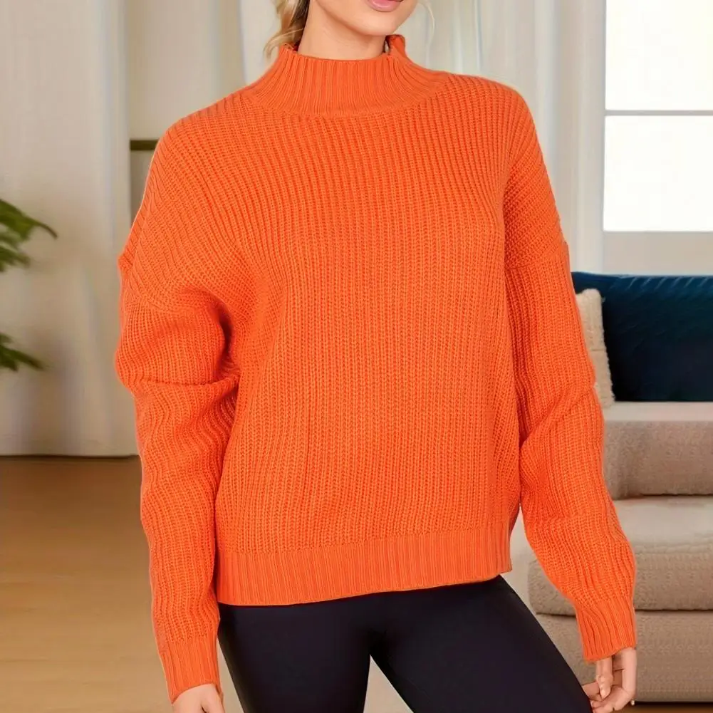 Cozy Solid Color Pullover Stylish Women's Cropped Sweater Collection Half High Collar Slim Fit Tops Long Sleeve Ribbed Knit
Cozy Solid Color Pullover Stylish Women's Cropped Sweater Collection Half High Collar Slim Fit Tops Long Sleeve Ribbed Knit