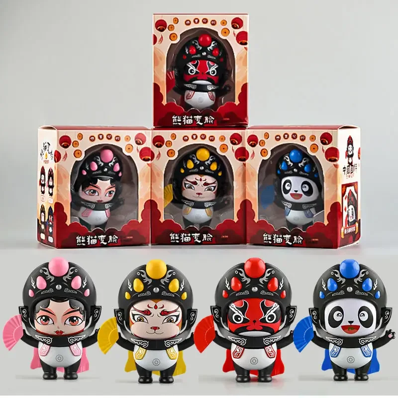 

Sichuan Opera Face Changing Dolls China Chinese Style Fortune Faces Change Makeup Crafts Ornament Children's Toy Gifts New Year