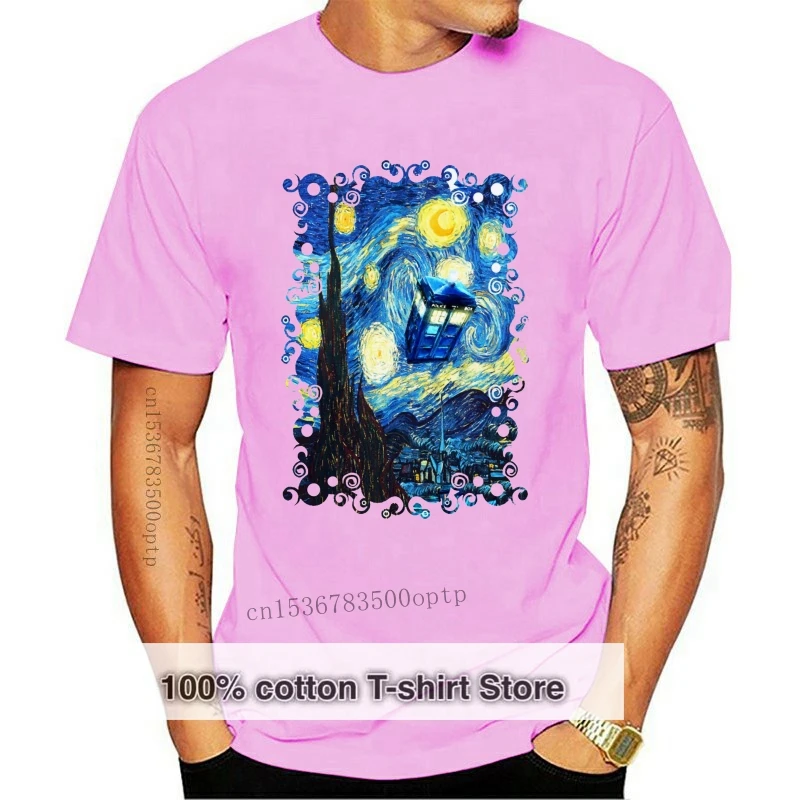 New Doctorwho Blue Phone Booth Starry Night Tee Short Sleeve Cotton T-shirt Women and Men
New Doctorwho Blue Phone Booth Starry Night Tee Short Sleeve Cotton T-shirt Women and Men
