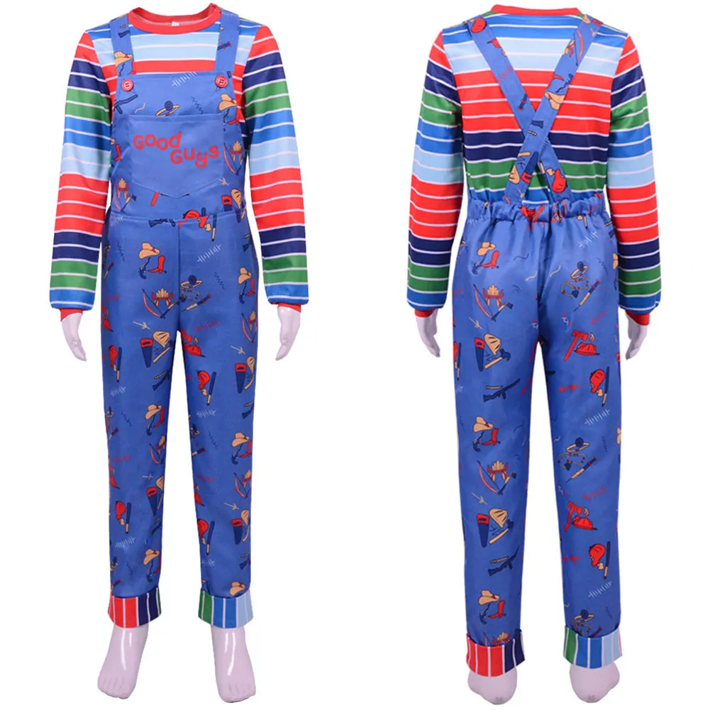 Chucky Cosplay Anime Costume Men Women Shirt Pants Outfits Fantasia Halloween Carnival Party Role Playing Disguise Clothes
Chucky Cosplay Anime Costume Men Women Shirt Pants Outfits Fantasia Halloween Carnival Party Role Playing Disguise Clothes