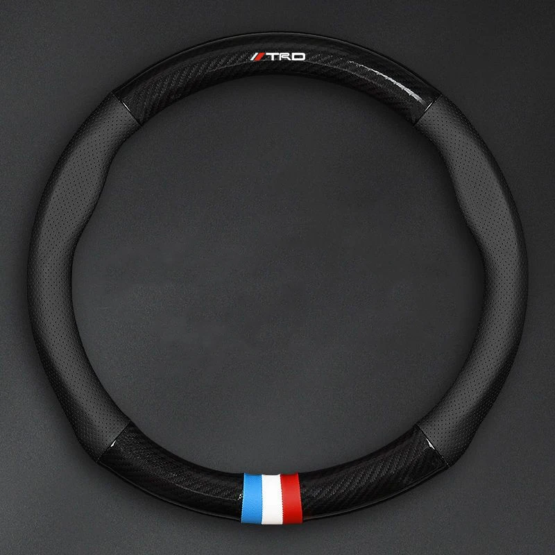 Carbon Fiber Leather Car Accessories Steering Wheel Cover For TRD RAV4 Avensis Yaris Levin Reiz Crown Vios Sienna Accessories 
Carbon Fiber Leather Car Accessories Steering Wheel Cover For TRD RAV4 Avensis Yaris Levin Reiz Crown Vios Sienna Accessories