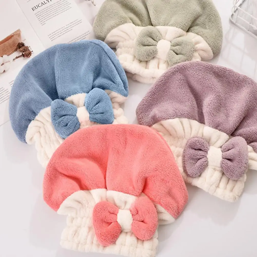 Впитывающая шапка для волос, утолщенный бант, сухие волосы, дышащая двухслойная Душевая насадка, полотенце, полотенце 
Впитывающая шапка для волос, утолщенный бант, сухие волосы, дышащая двухслойная Душевая насадка, полотенце, полотенце