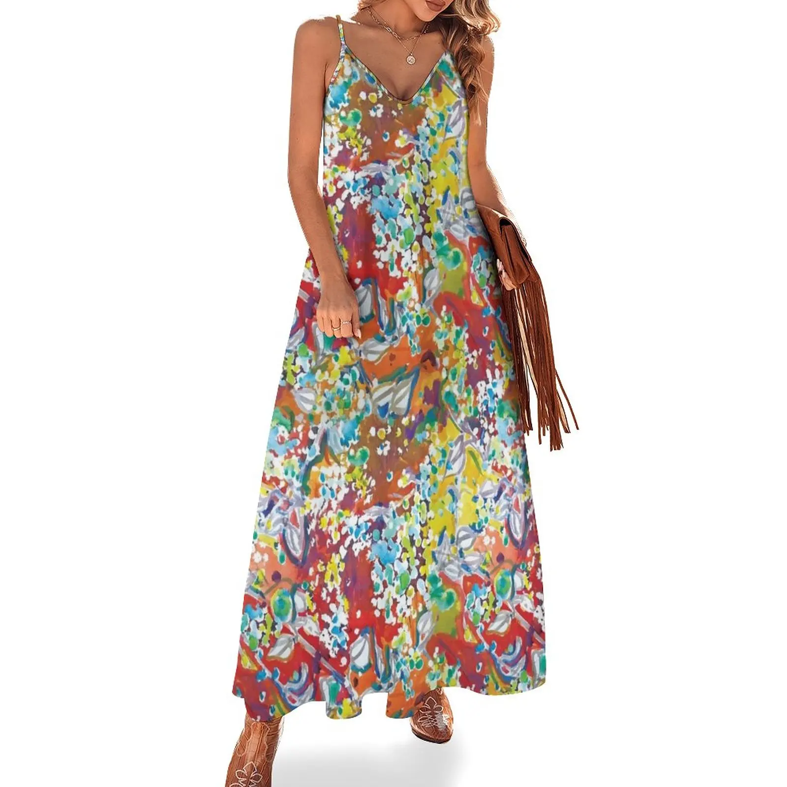Queen Anne's Lace Abstract Watercolor Painting Sleeveless Dress dresses for women beach dress
Queen Anne's Lace Abstract Watercolor Painting Sleeveless Dress dresses for women beach dress