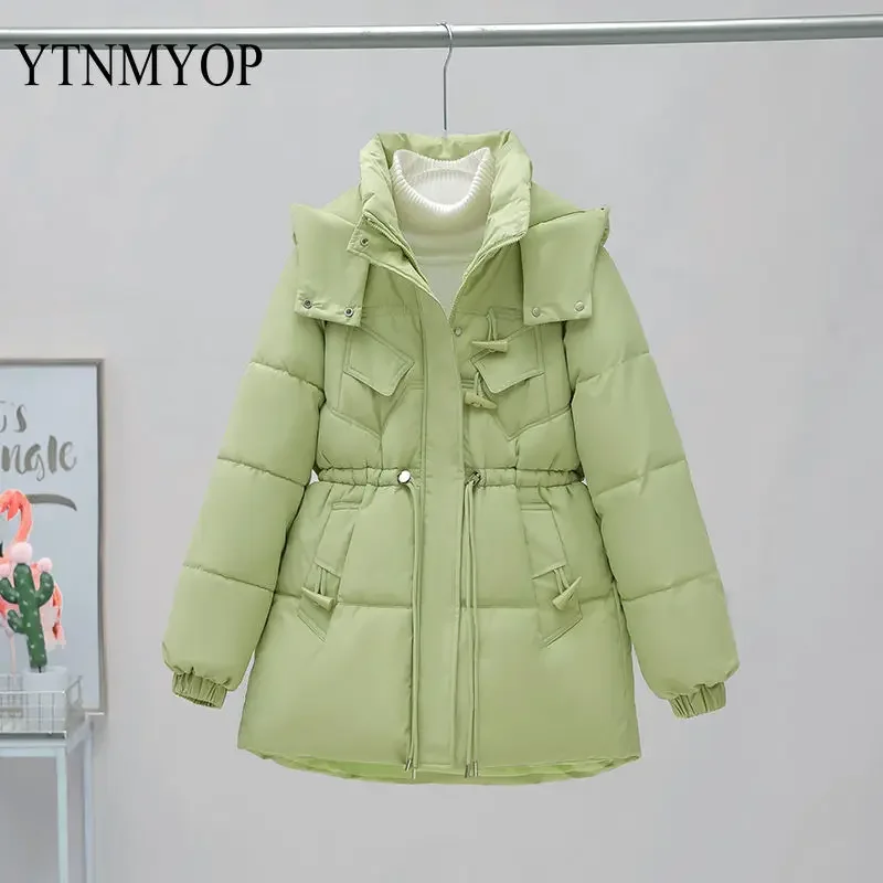 YTNMYOP Jacket Winter Women Mid Length New Down Cotton Jacket Korean Fashionable Horn Button Solid Simple Parka Clothes S-2XL
YTNMYOP Jacket Winter Women Mid Length New Down Cotton Jacket Korean Fashionable Horn Button Solid Simple Parka Clothes S-2XL