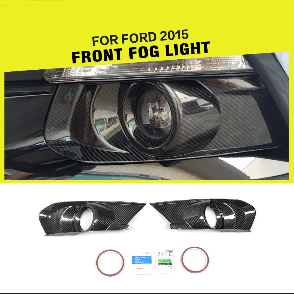 Carbon Fiber Racing Car Front Bumper Fog Light Lamp Cover Caps for Ford Mustang Coupe Convertible 2-Door 2015 - 2017
Carbon Fiber Racing Car Front Bumper Fog Light Lamp Cover Caps for Ford Mustang Coupe Convertible 2-Door 2015 - 2017