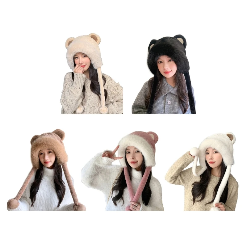 Plush Bear Ear Shape Beanie Adult Ear Protect Hat Winter Warmer Plush Hat Cold Winter Presents for Students Teenagers
Plush Bear Ear Shape Beanie Adult Ear Protect Hat Winter Warmer Plush Hat Cold Winter Presents for Students Teenagers