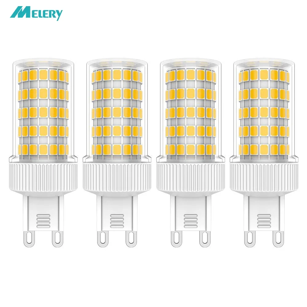 

Melery G9 Corn LED Bulbs 10W Warm White 3000K Lamp SMD LED Bulb Super Bright 800LM No Flicker AC220V [Energy Class A+] 4PACK