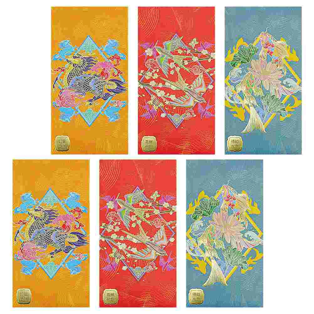 6 Pcs Year of The Dragon Red Envelope Bag Purses Luck Money Paper Packet Chinese Style Pouches Cash Envelopes New Decorative
6 Pcs Year of The Dragon Red Envelope Bag Purses Luck Money Paper Packet Chinese Style Pouches Cash Envelopes New Decorative
