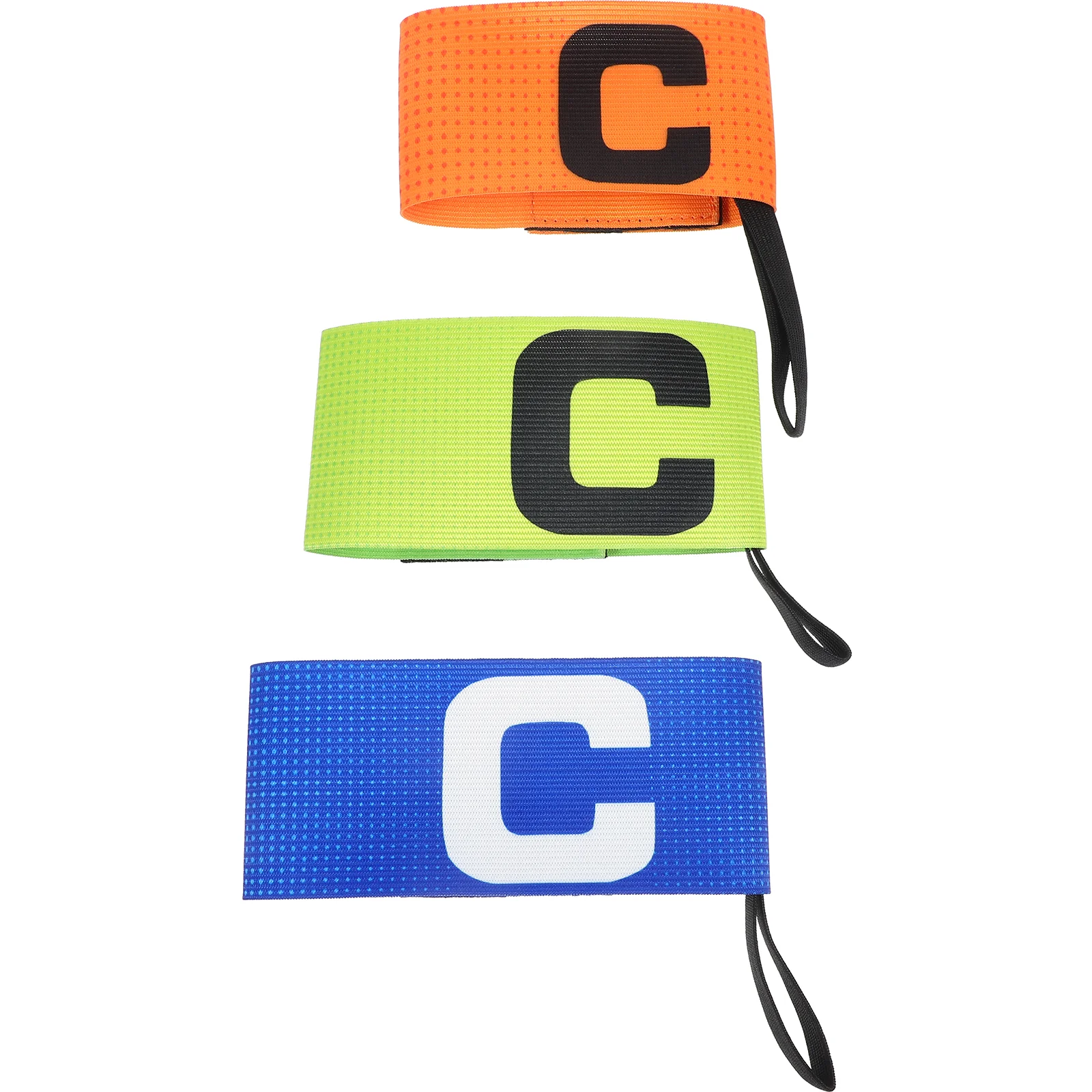 

3 Pcs Football Captain Armband Emblems Soccer Armbands Made to Order Match Team Leaders Sign Spandex Letter Child for Sports