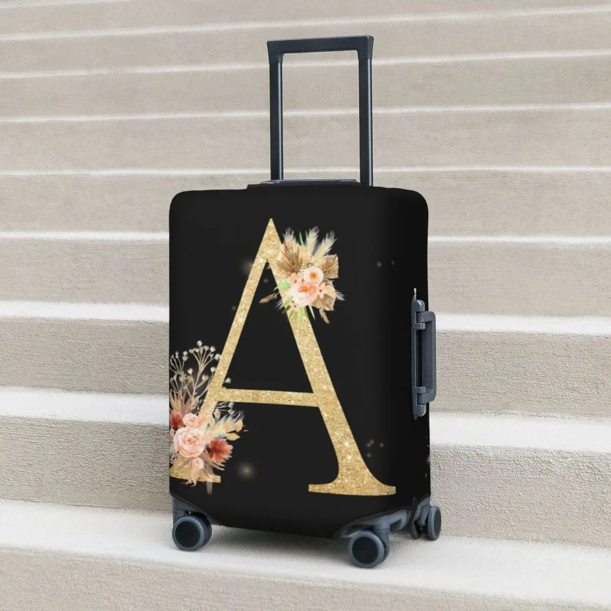 Letter A Floral Print Suitcase Cover Flower Wedding Romantic Flight Travel Elastic Luggage Supplies Protection
Letter A Floral Print Suitcase Cover Flower Wedding Romantic Flight Travel Elastic Luggage Supplies Protection