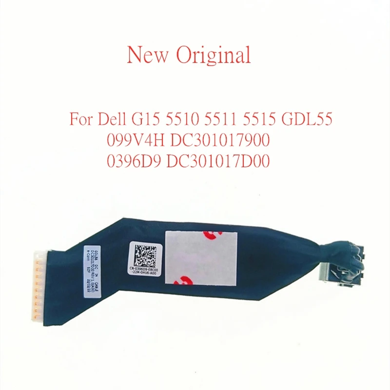 New Original Laptop charging port power interface connector For Dell G15 5510 5511 5515 GDL55 cable 099V4H 0396D9 DC301017D00
New Original Laptop charging port power interface connector For Dell G15 5510 5511 5515 GDL55 cable 099V4H 0396D9 DC301017D00