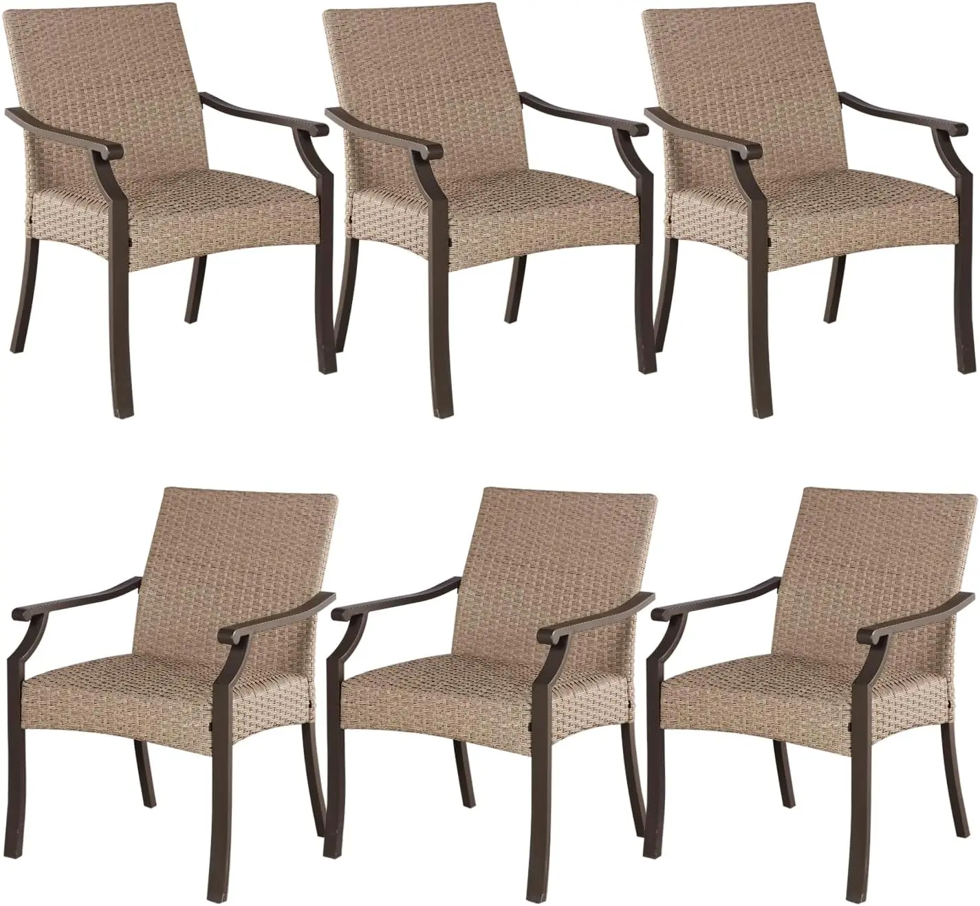 Dining Chairs,Outdoor Rattan Dining Chairs, Chairs Built-in Waterproof Upholstery, Suitable for Patio, Deck, Balcony
Dining Chairs,Outdoor Rattan Dining Chairs, Chairs Built-in Waterproof Upholstery, Suitable for Patio, Deck, Balcony