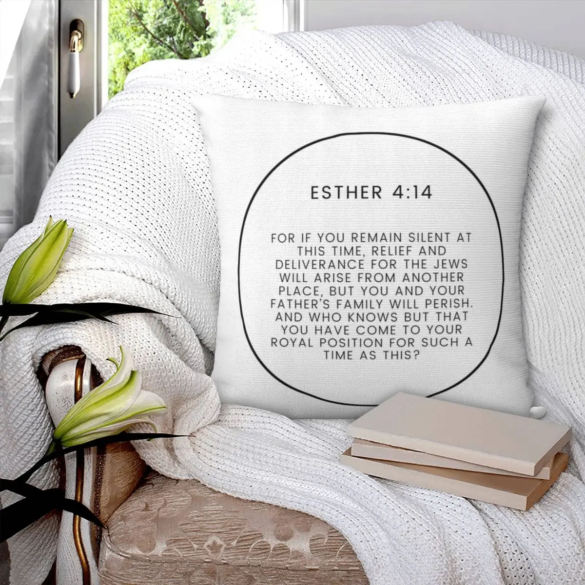 Esther 4 14 Minimalist Circle Bible Verse 4v14 Square Pillowcase Pillow Cover Polyester Comfort Throw Pillow for Home Car
Esther 4 14 Minimalist Circle Bible Verse 4v14 Square Pillowcase Pillow Cover Polyester Comfort Throw Pillow for Home Car