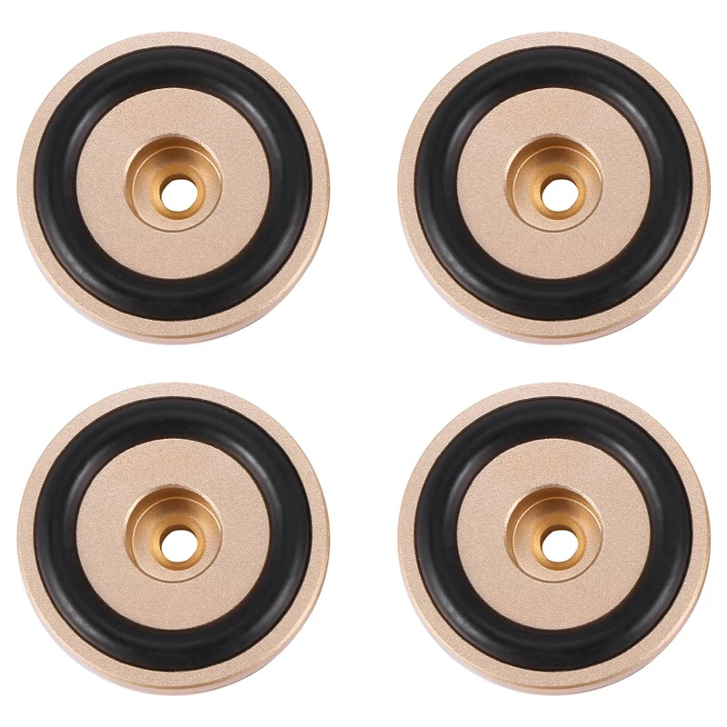 

4PCS Turntable Isolation Feet Pads Aluminum Speaker Spikes Stand Foot Cones Base Mat For Audio Sound Amplifier