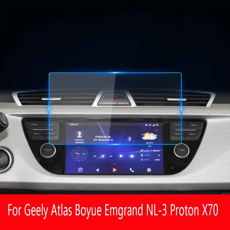 

For Geely Atlas Boyue Emgrand NL-3 Proton X70 2017 2018 2019 GPS Navigation Screen Tempered Glass Protective Film Accessories