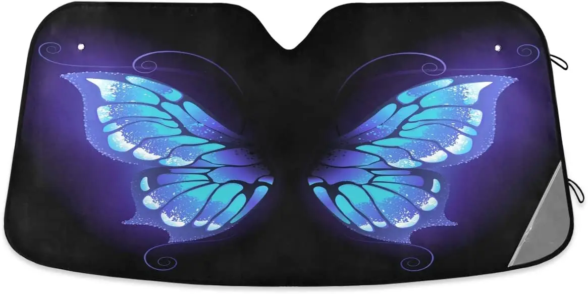 ALAZA Glowing Purple Butterfly Wing Car Windshield Sun Shade Blocks UV Rays Sun Visor Protector Foldable Sun Shield
ALAZA Glowing Purple Butterfly Wing Car Windshield Sun Shade Blocks UV Rays Sun Visor Protector Foldable Sun Shield