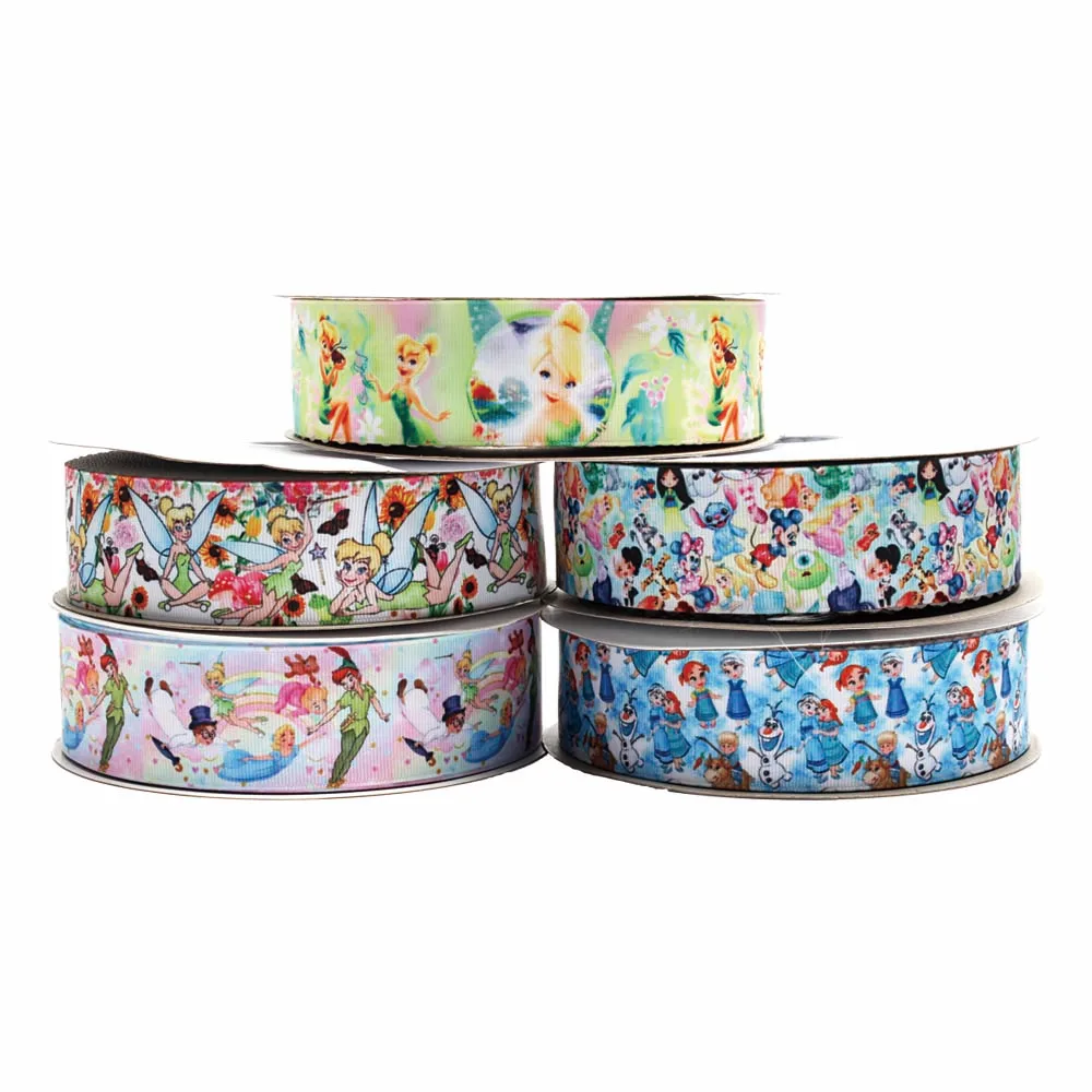 10yards Disney Princess TinkerBell Frozen Cartoon Grosgrain Ribbon for Hairbows DIY Sewing Accessories Sewing Craft Materials
10yards Disney Princess TinkerBell Frozen Cartoon Grosgrain Ribbon for Hairbows DIY Sewing Accessories Sewing Craft Materials