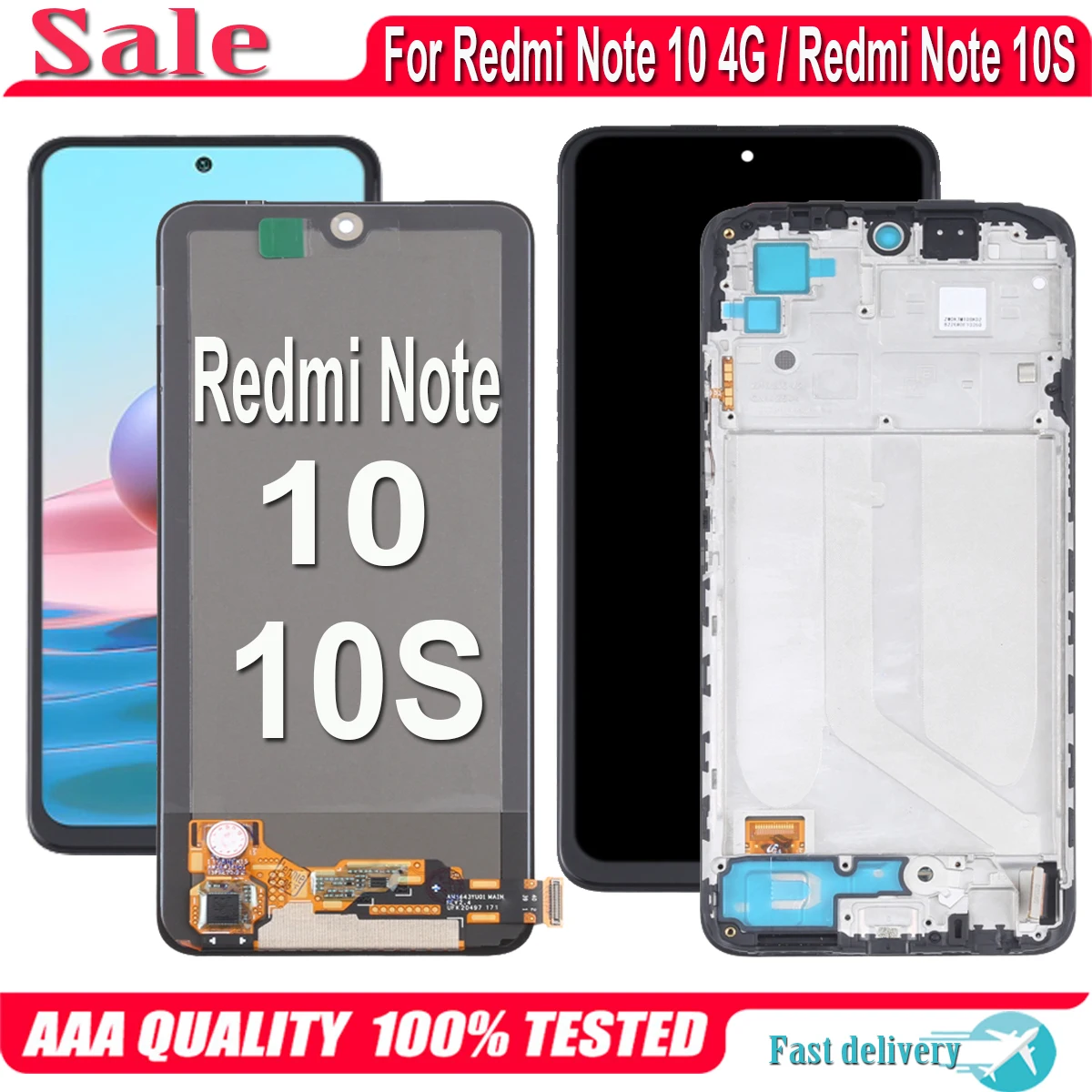 ЖК-дисплей с сенсорным экраном и дигитайзером в сборе для Xiaomi Redmi Note 10 M2101K7AI M2101K7AG Redmi Note 10S M2101K7BG
ЖК-дисплей с сенсорным экраном и дигитайзером в сборе для Xiaomi Redmi Note 10 M2101K7AI M2101K7AG Redmi Note 10S M2101K7BG