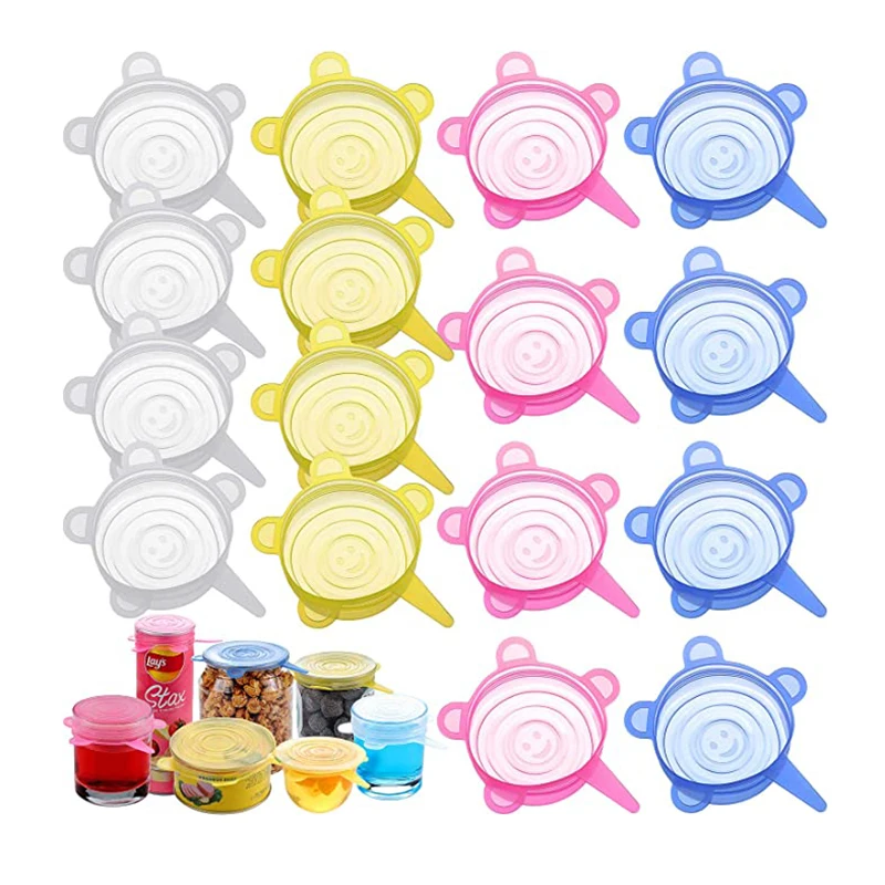 Silicone Stretch Lids Reusable Durable Food Storage Covers For Bowl Container Keeping Food Fresh Dishwasher Freezer Safe Kitchen
Silicone Stretch Lids Reusable Durable Food Storage Covers For Bowl Container Keeping Food Fresh Dishwasher Freezer Safe Kitchen