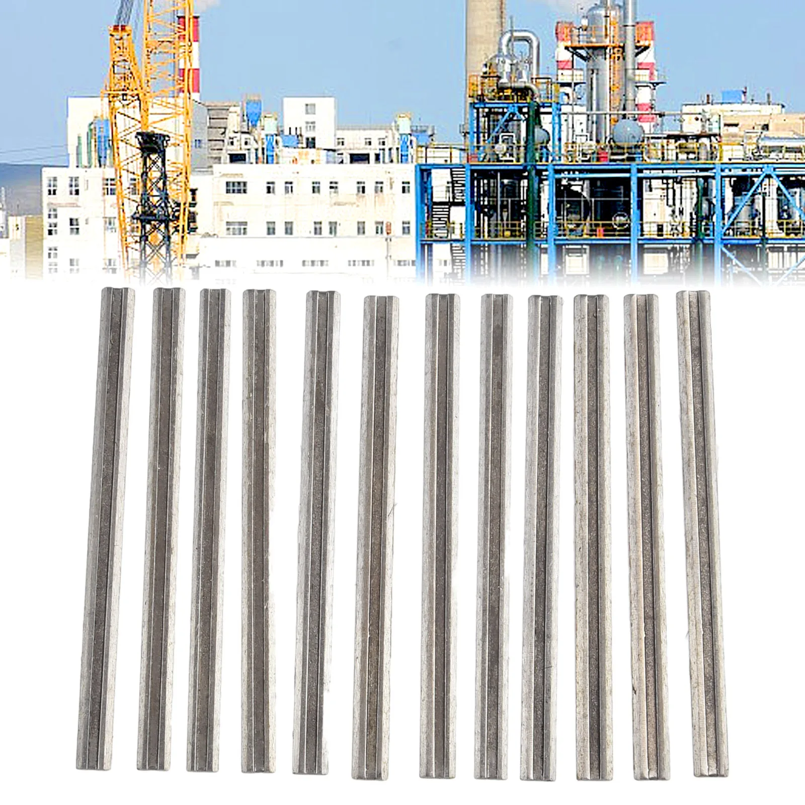 12pcs 82mm Carbide Planer Blades Electric Planer Blades Boxed 60HRC For Woodworking Planer Reversible Machinery Accessories
12pcs 82mm Carbide Planer Blades Electric Planer Blades Boxed 60HRC For Woodworking Planer Reversible Machinery Accessories