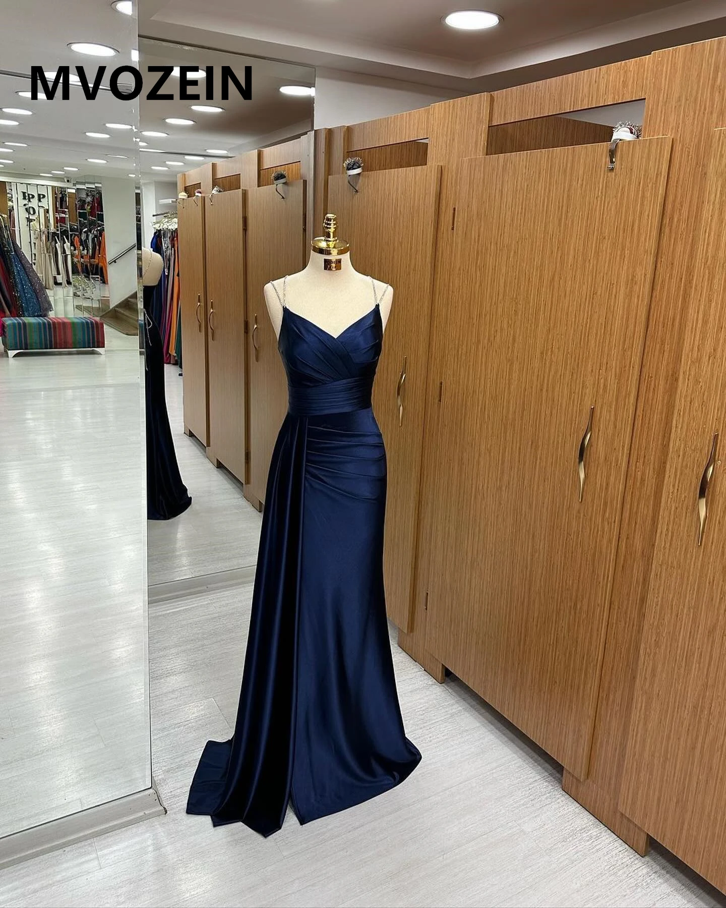 Navy Spaghetti Strap Evening Dress 2024 Elegant Party Dresses Long Satin Birthday Dresses Luxury Prom Dress
Navy Spaghetti Strap Evening Dress 2024 Elegant Party Dresses Long Satin Birthday Dresses Luxury Prom Dress