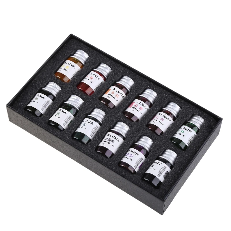 12 Colors Calligraphy Pen Ink 12 Constellation Ink Gold Powder Glass Dip Pen Inks Fountain Pen Writing Signature
12 Colors Calligraphy Pen Ink 12 Constellation Ink Gold Powder Glass Dip Pen Inks Fountain Pen Writing Signature