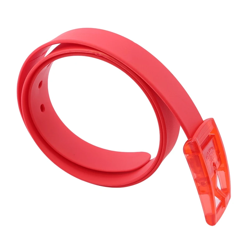 New Eco-friendly Plastic Belt Unisex Silicone Belt Korean Style Smooth Buckle For Women Men Unisex Candy Colors 4 Colors
New Eco-friendly Plastic Belt Unisex Silicone Belt Korean Style Smooth Buckle For Women Men Unisex Candy Colors 4 Colors
