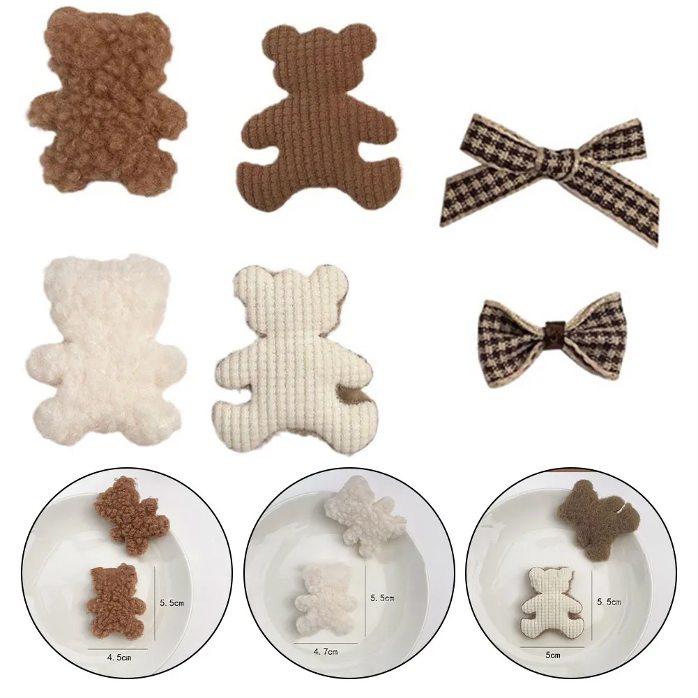 10pcs Plush Bear Fabric Bowknot Label Diy Hairpin Decoration Diy Hair Accessories Craft Making Materials Toy Gift For Girls
10pcs Plush Bear Fabric Bowknot Label Diy Hairpin Decoration Diy Hair Accessories Craft Making Materials Toy Gift For Girls