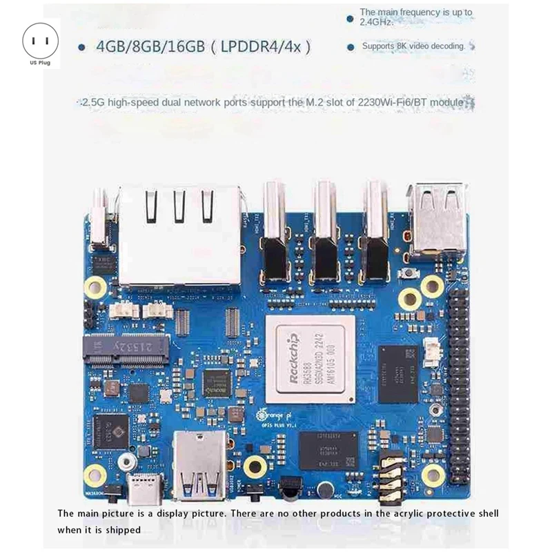 Модуль Emmc для Orange Peel 5 Plus, 16 ГБ ОЗУ + 256 Гб ПЗУ, Восьмиядерный процессор RK3588, поддержка 8K видео, 2,5G Wifi6 BT, модуль в комплекте, прочная вилка стандарта США
Модуль Emmc для Orange Peel 5 Plus, 16 ГБ ОЗУ + 256 Гб ПЗУ, Восьмиядерный процессор RK3588, поддержка 8K видео, 2,5G Wifi6 BT, модуль в комплекте, прочная вилка стандарта США