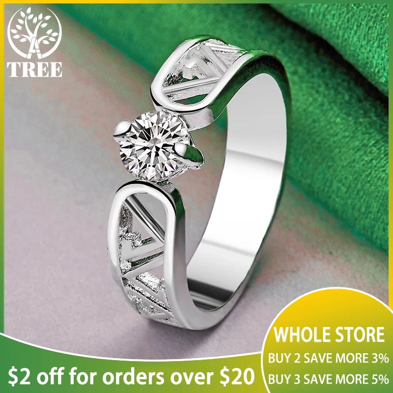 925 Sterling Silver Noble Gorgeous Round AAA Zircon Ring For Women rings Fashion Party Birthday Banquet Wedding Charm Jewelry
925 Sterling Silver Noble Gorgeous Round AAA Zircon Ring For Women rings Fashion Party Birthday Banquet Wedding Charm Jewelry