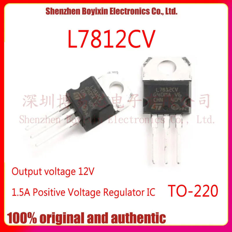 Original genuine L7812CV TO-220 1.5A three-terminal voltage regulator circuit chip +12V
Original genuine L7812CV TO-220 1.5A three-terminal voltage regulator circuit chip +12V