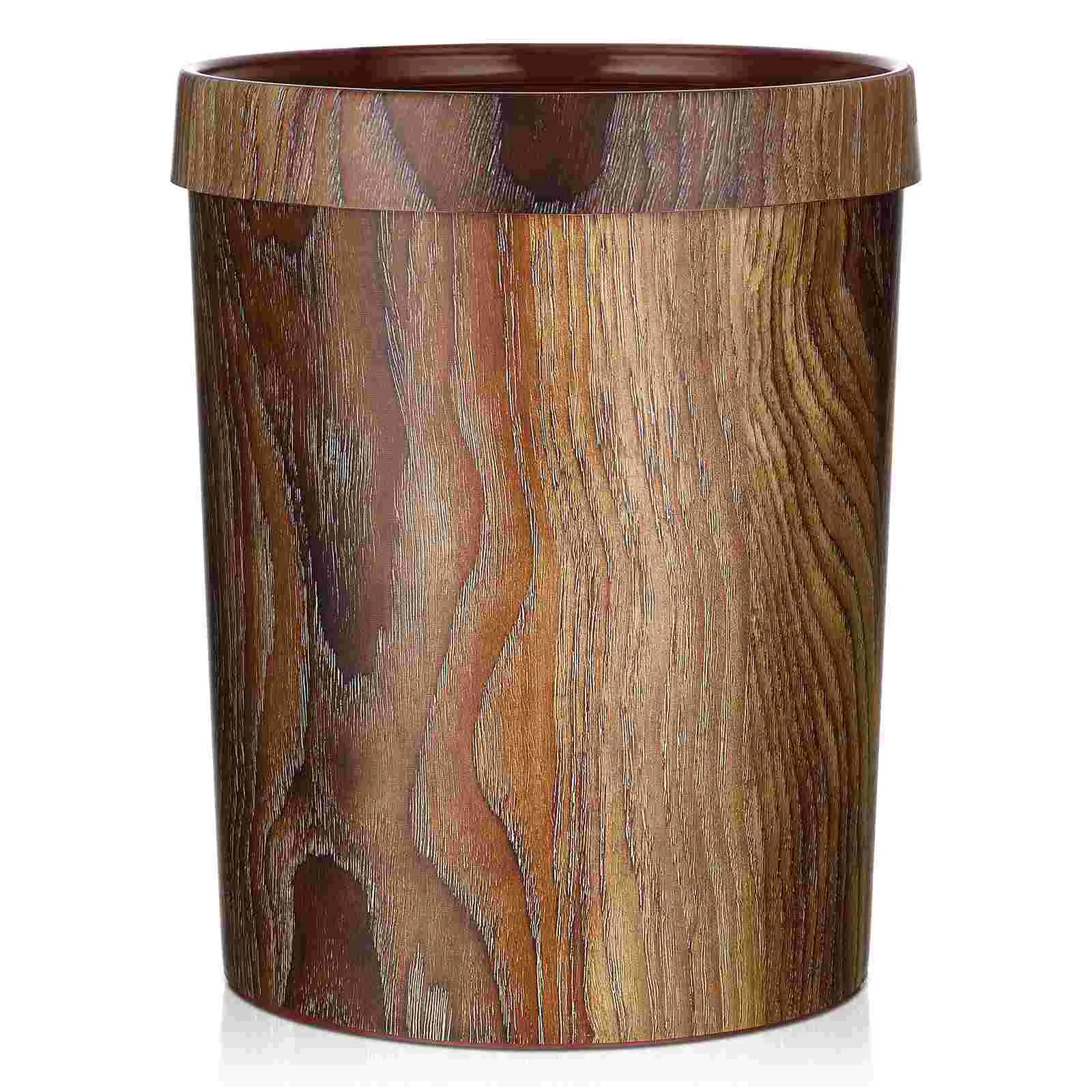 Imitated Wood Trash Can, Woodgraining Container Vintage Trash Can Wastebasket Trash Can for Bedroom Garbage collector
Imitated Wood Trash Can, Woodgraining Container Vintage Trash Can Wastebasket Trash Can for Bedroom Garbage collector