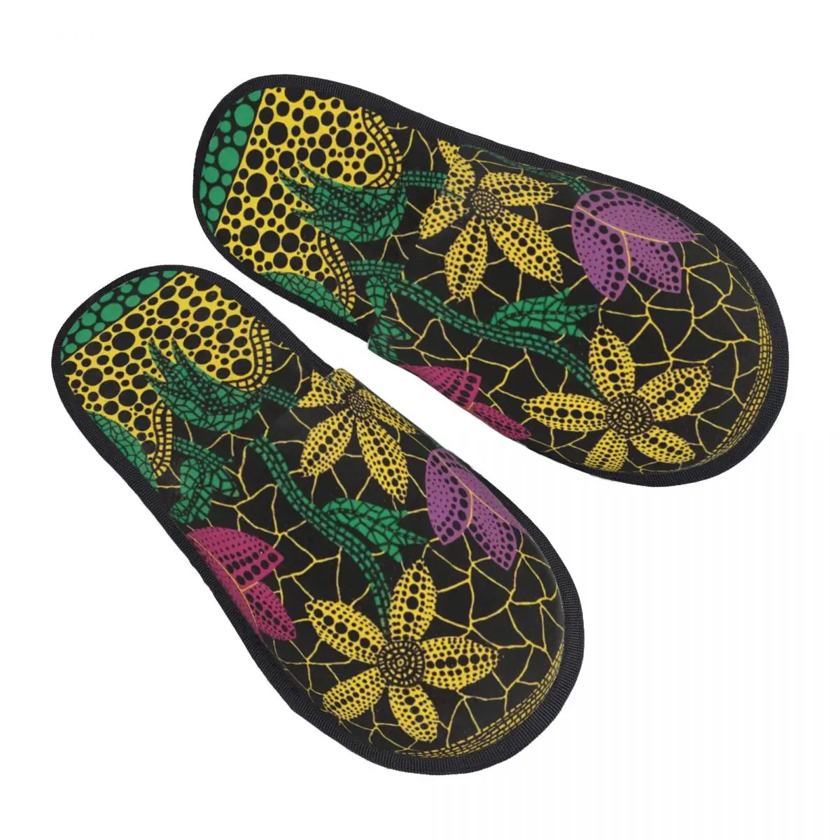 Custom Print Yayoi Kusama House Slippers Cozy Warm Colorful Flower in Basket Memory Foam Fluffy Slipper Indoor Outdoor Shoes
Custom Print Yayoi Kusama House Slippers Cozy Warm Colorful Flower in Basket Memory Foam Fluffy Slipper Indoor Outdoor Shoes