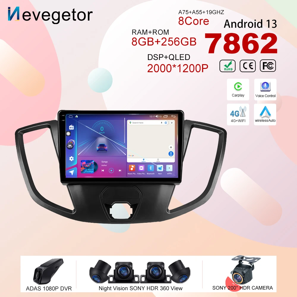 Android13 For Ford Transit Van L3H2 2014 - 2018 Car Dvd Radio Stereo Multimedia Player GPS Navigation Wireless Carplay HDR QLED
Android13 For Ford Transit Van L3H2 2014 - 2018 Car Dvd Radio Stereo Multimedia Player GPS Navigation Wireless Carplay HDR QLED