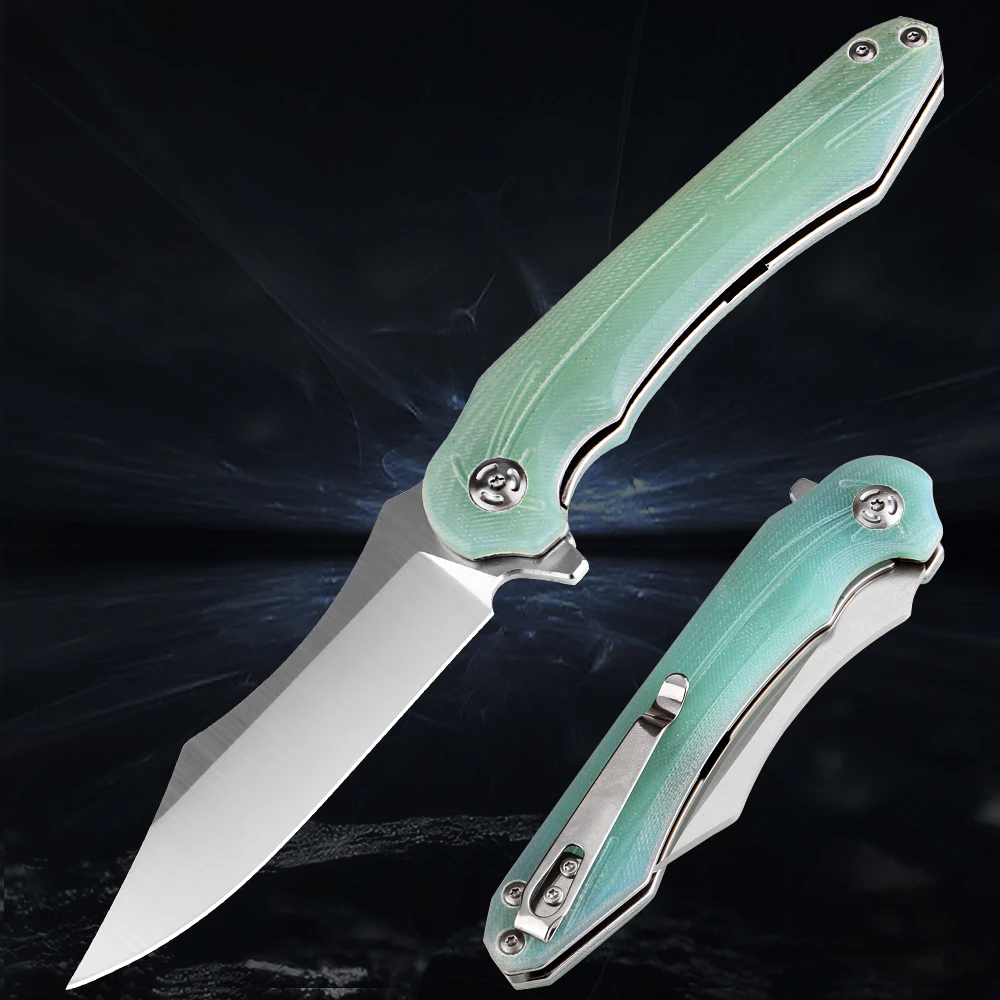 Outdoor Folding Knife Ball Bearing Pivot D2 Steel G10 Handle for Everyday Carry Ultra-sharp Camping Hunting Knife With Clip
Outdoor Folding Knife Ball Bearing Pivot D2 Steel G10 Handle for Everyday Carry Ultra-sharp Camping Hunting Knife With Clip
