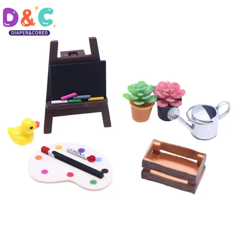1:6/1:12 1:12 Dollhouse Miniature Painting Easel Palette Storage Box Potted Plant Kettle Outdoor Drawing Scene Decor Toy
1:6/1:12 1:12 Dollhouse Miniature Painting Easel Palette Storage Box Potted Plant Kettle Outdoor Drawing Scene Decor Toy