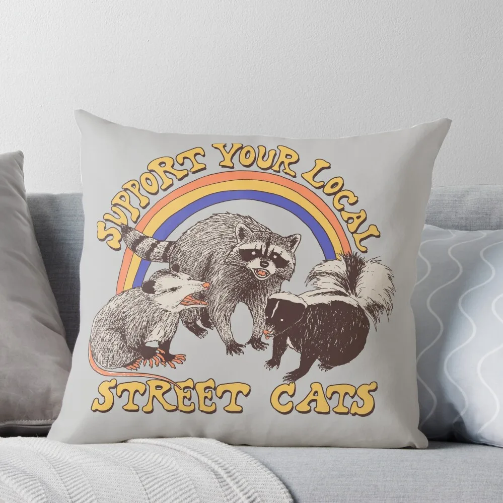 

Диванная подушка с изображением уличных кошек, наволочки для диванных подушек в эстетике