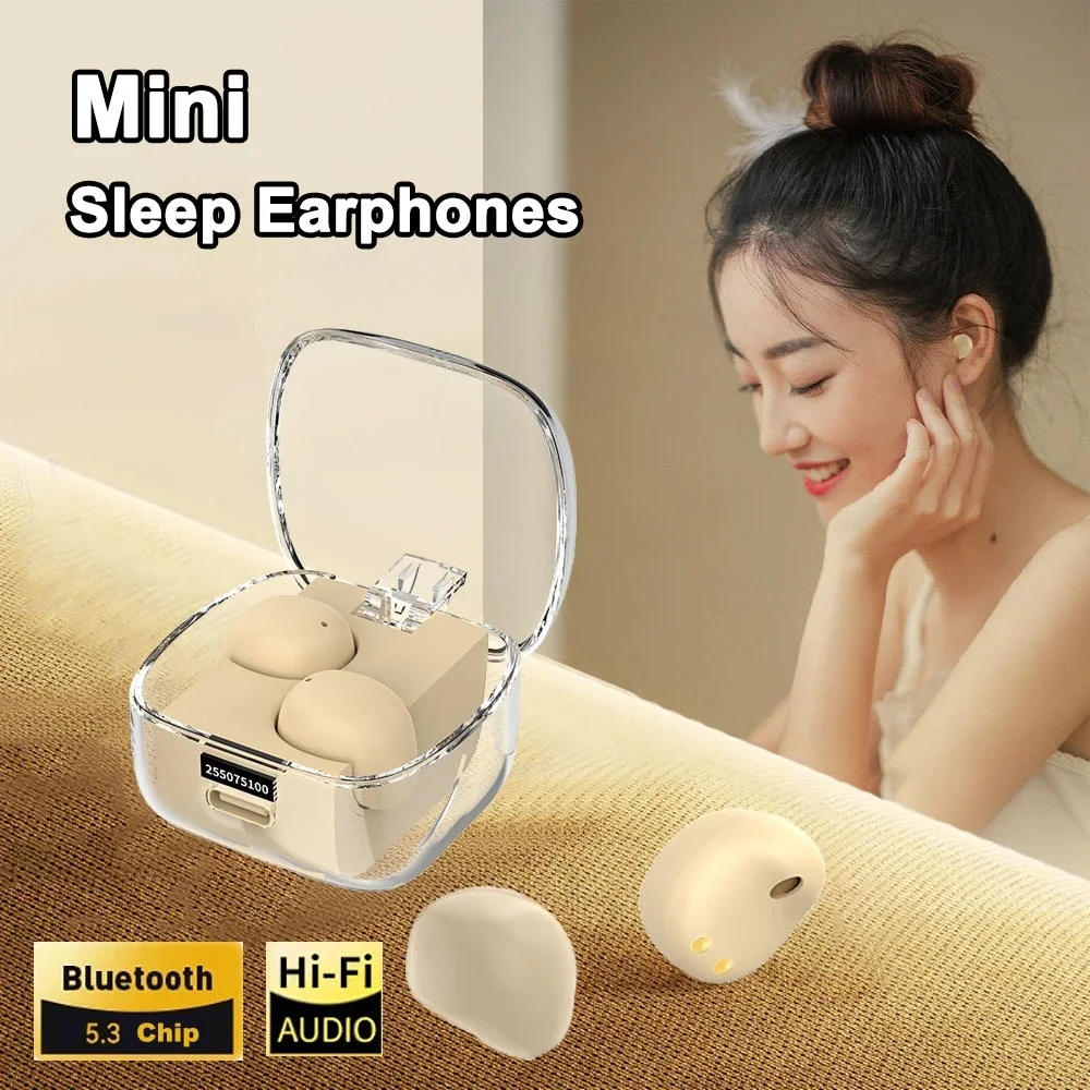 Mini Sleep Earphones Wireless Invisible Earbuds Bluetooth 5.3 Headphones Noise Reduction Waterproof Sports Headsets with Mic
Mini Sleep Earphones Wireless Invisible Earbuds Bluetooth 5.3 Headphones Noise Reduction Waterproof Sports Headsets with Mic