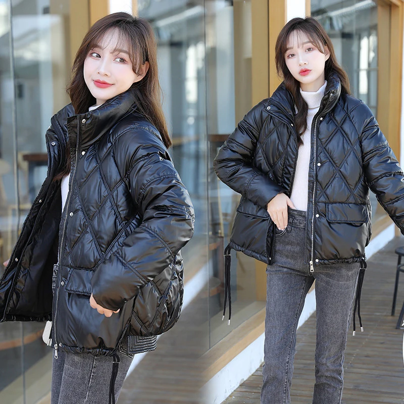 2021 Winter Thicken Outwear Warm Coats Cotton Padded Coat Female Stand Collar Full Sleeve Loose Women Korean Bright Face Jackets
2021 Winter Thicken Outwear Warm Coats Cotton Padded Coat Female Stand Collar Full Sleeve Loose Women Korean Bright Face Jackets