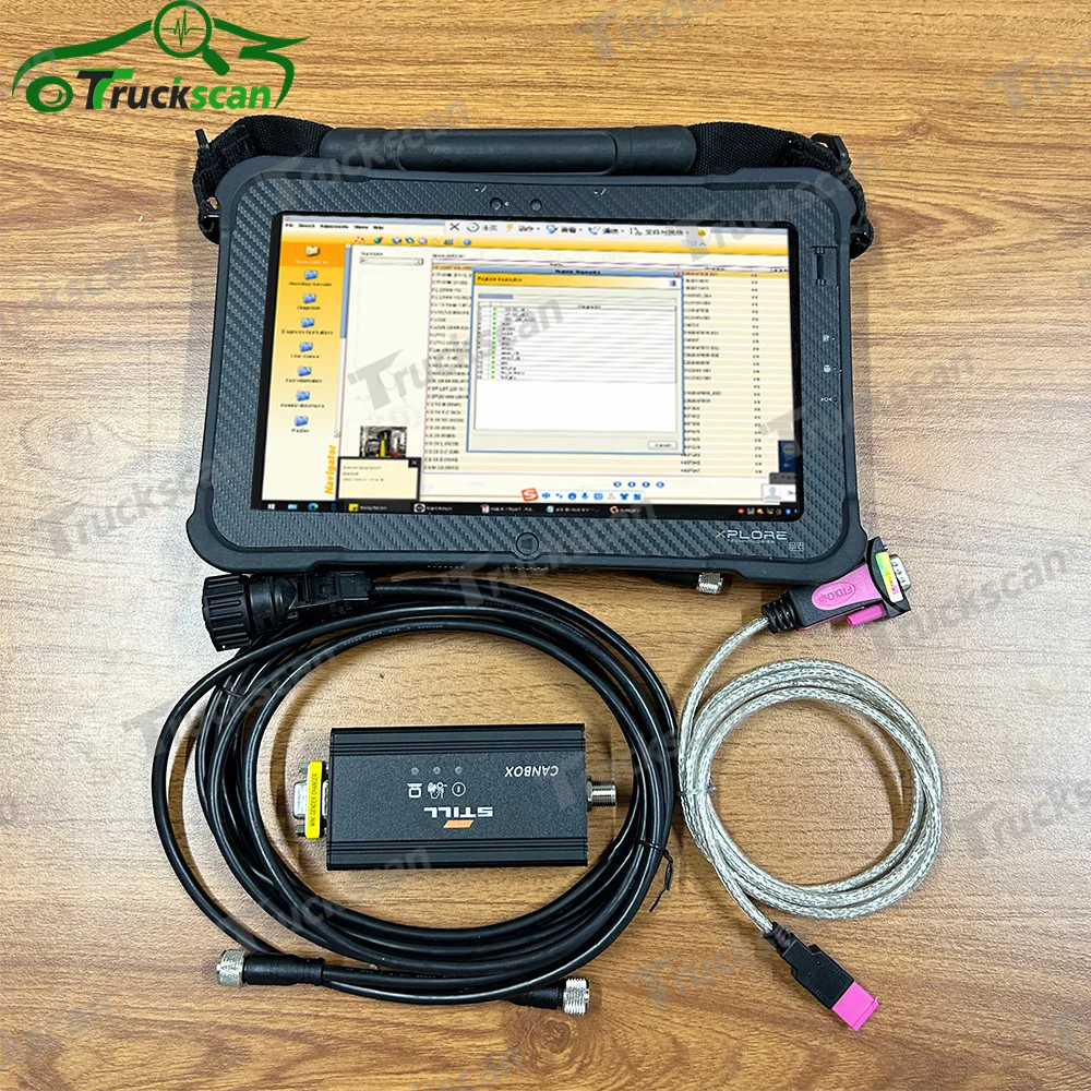 For Still forklift canbox 50983605400 STILL forklift diagnostic interface with V8.21 still steds Xplore Tablet
For Still forklift canbox 50983605400 STILL forklift diagnostic interface with V8.21 still steds Xplore Tablet