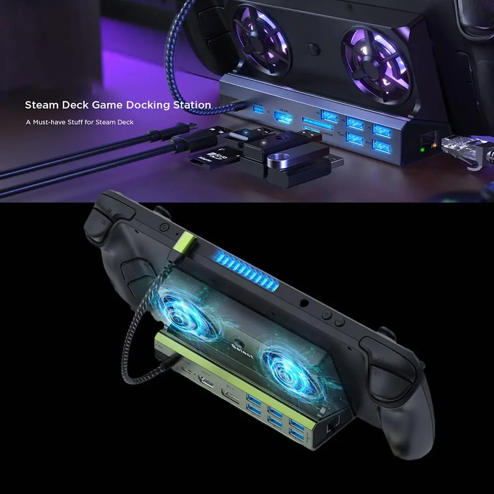 Docking Station For ASUS Rog Ally Game Console Dock Hub 4k@60hz RJ45 Gigabit Ethernet USB-C PD 100W For Steam Deck Base W0T7
Docking Station For ASUS Rog Ally Game Console Dock Hub 4k@60hz RJ45 Gigabit Ethernet USB-C PD 100W For Steam Deck Base W0T7