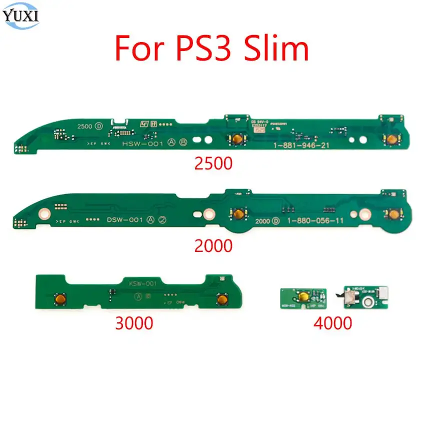 YuXi Power On/Off Switch Board Replacement Part For PS3 Slim 2000 2500 3000 4000 PCB Eject Drive Board
YuXi Power On/Off Switch Board Replacement Part For PS3 Slim 2000 2500 3000 4000 PCB Eject Drive Board