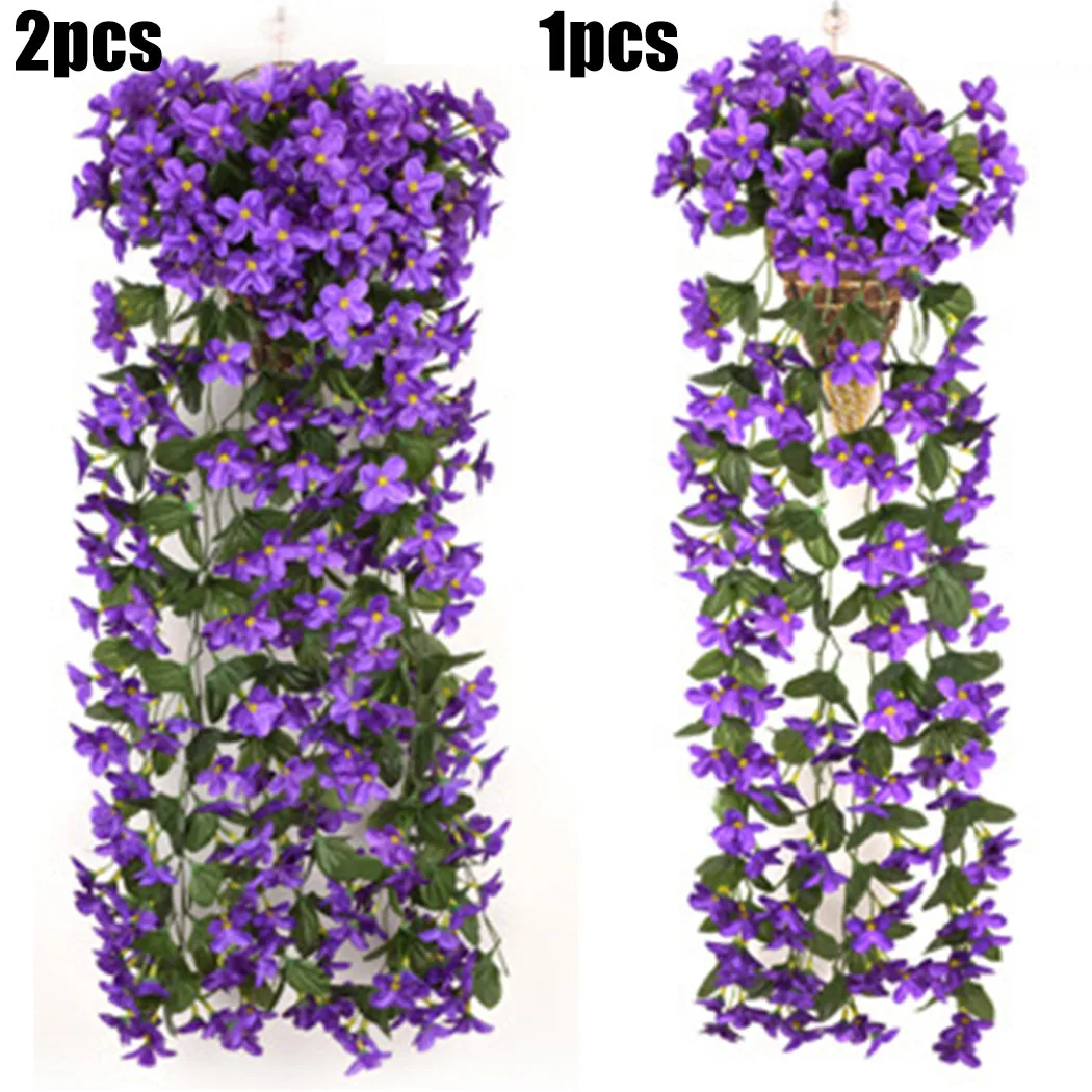 Durable High Quality New Practical Flower Vine Fake Garland Plant 1 Pc Artificial Home Garden Decor Silk Flowers
Durable High Quality New Practical Flower Vine Fake Garland Plant 1 Pc Artificial Home Garden Decor Silk Flowers