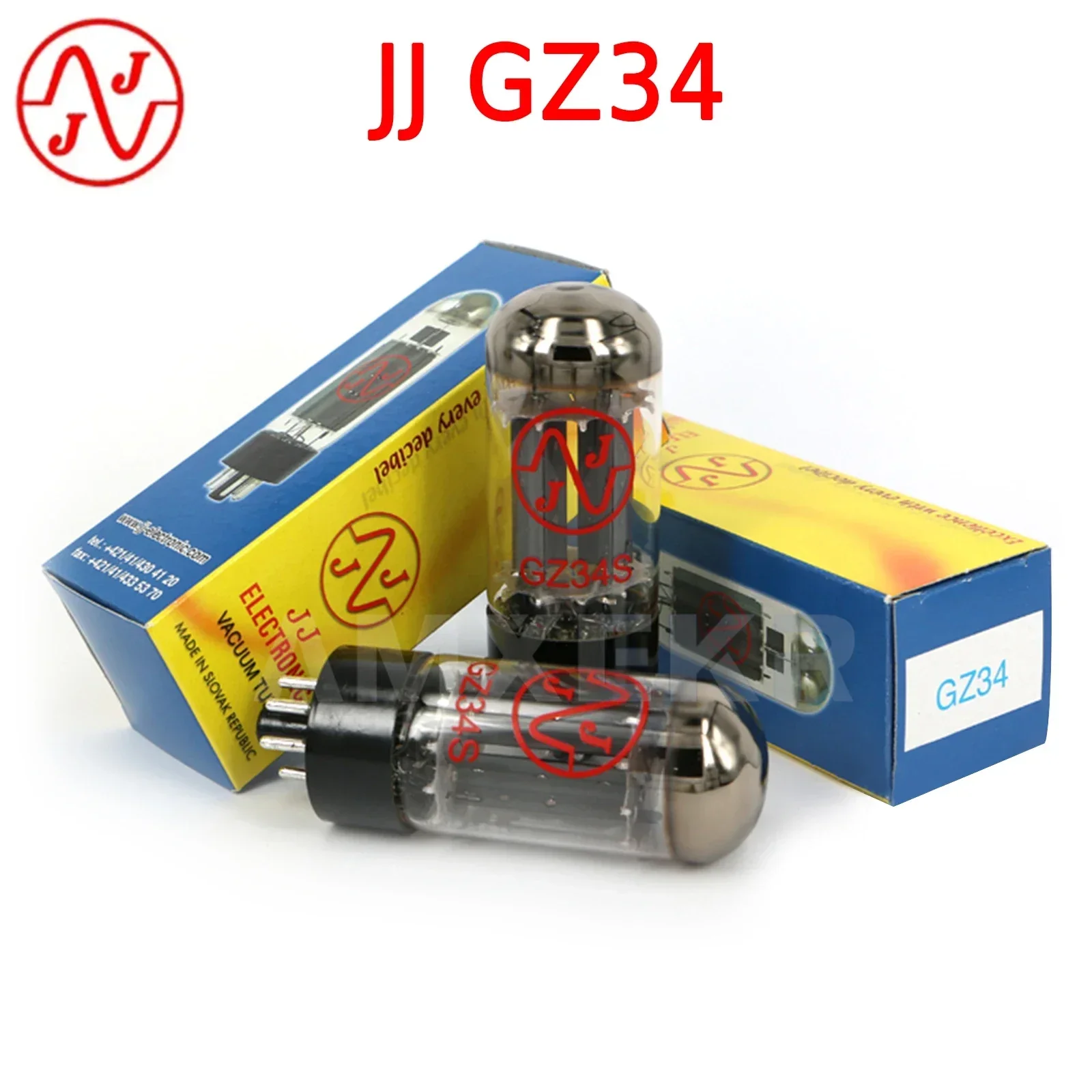 

JJ GZ34 Vacuum Tube Replace 5AR4 HIFI Audio Valve Electronic Tube Amplifier DIY Matched Quad