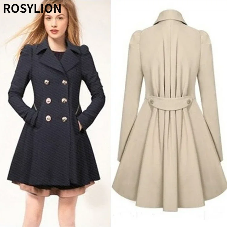 Women Slim Fit Long Trench Coat Oversize Spring Autumn Double Breasted Button Up Top Windbreaker Dress Coat Girls Jacket Xxxl
Women Slim Fit Long Trench Coat Oversize Spring Autumn Double Breasted Button Up Top Windbreaker Dress Coat Girls Jacket Xxxl