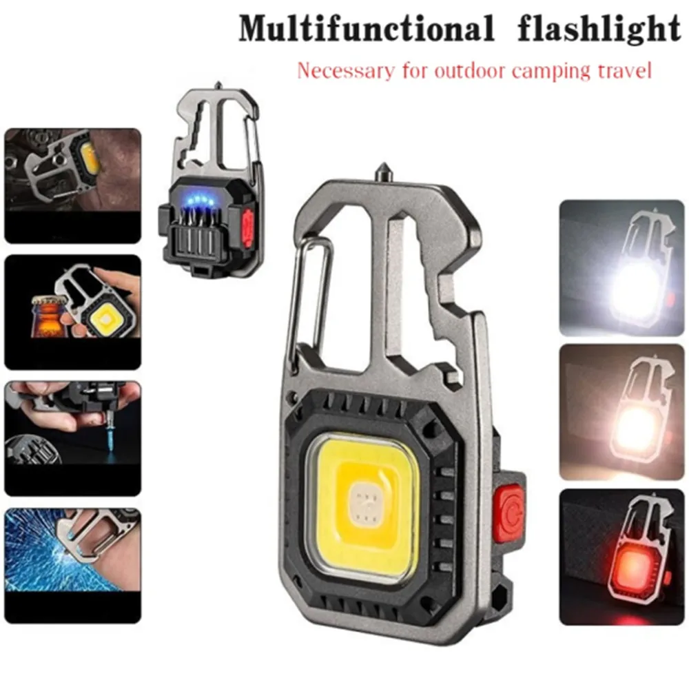 Mini LED Flashlight Screwdriver Rechargeable Keychain Light Work Light Outdoor Camping Light Portable Pocket Wrench Safety Hamme
Mini LED Flashlight Screwdriver Rechargeable Keychain Light Work Light Outdoor Camping Light Portable Pocket Wrench Safety Hamme