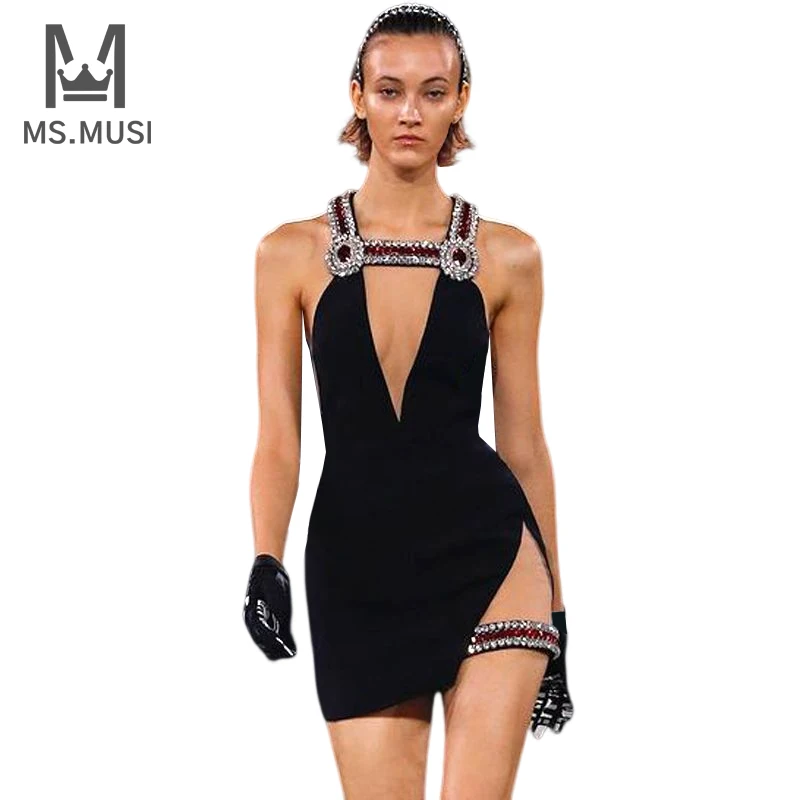 MSMUSI 2023 New Fashion Women Sexy Strap Halter Floral Crystal Sleeveless Hollow Out Bandage Party Club Bodycon Event Mini Dress
MSMUSI 2023 New Fashion Women Sexy Strap Halter Floral Crystal Sleeveless Hollow Out Bandage Party Club Bodycon Event Mini Dress